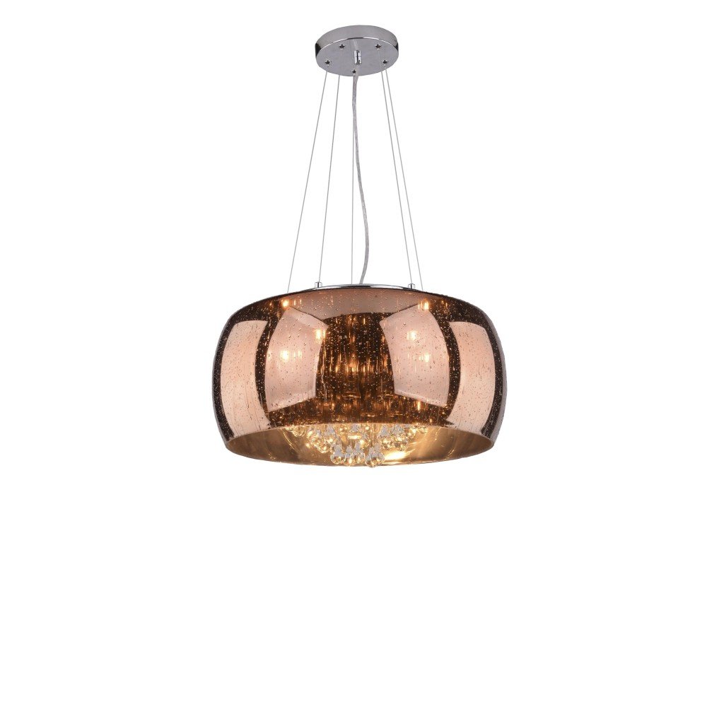 Zdjęcia - Żyrandol / lampa Azzardo Lampa wisząca  Buzz Copper, 5x40 W, G9, miedziana, 150x50 cm 