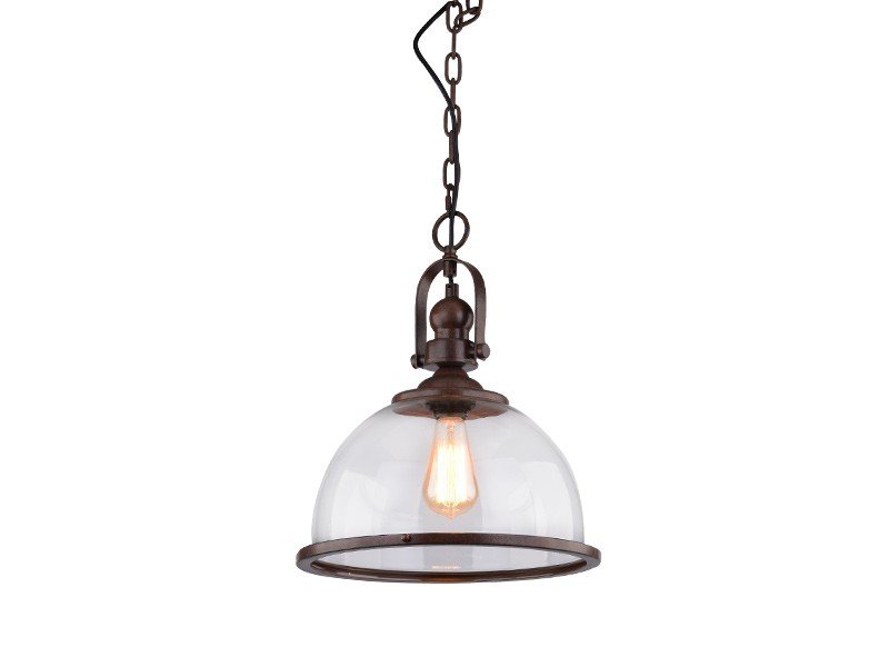 Zdjęcia - Żyrandol / lampa Azzardo Lampa wisząca  Clare, 1x60 W, E27, brązowa, 120x34 cm 