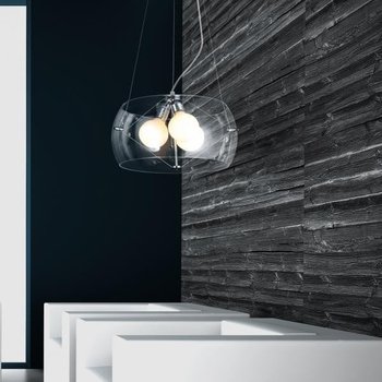 Lampa wisząca AZZARDO COSMO, srebrna, 3x60W, 20x40 cm - AZzardo
