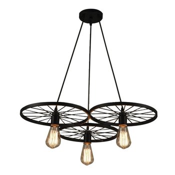 Lampa wisząca AZZARDO Ranch, 3x60 W, E27, czarna, 145x41 cm - AZzardo