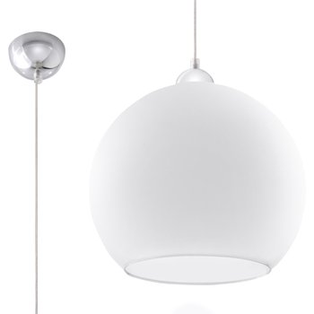 Lampa wisząca BALL biała minimalistyczny okrągły rozproszone światło SL.0256 Sollux Lighting - SOLLUX LIGHTING