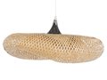 Lampa wisząca bambusowa jasne drewno BOYNE mała - Beliani