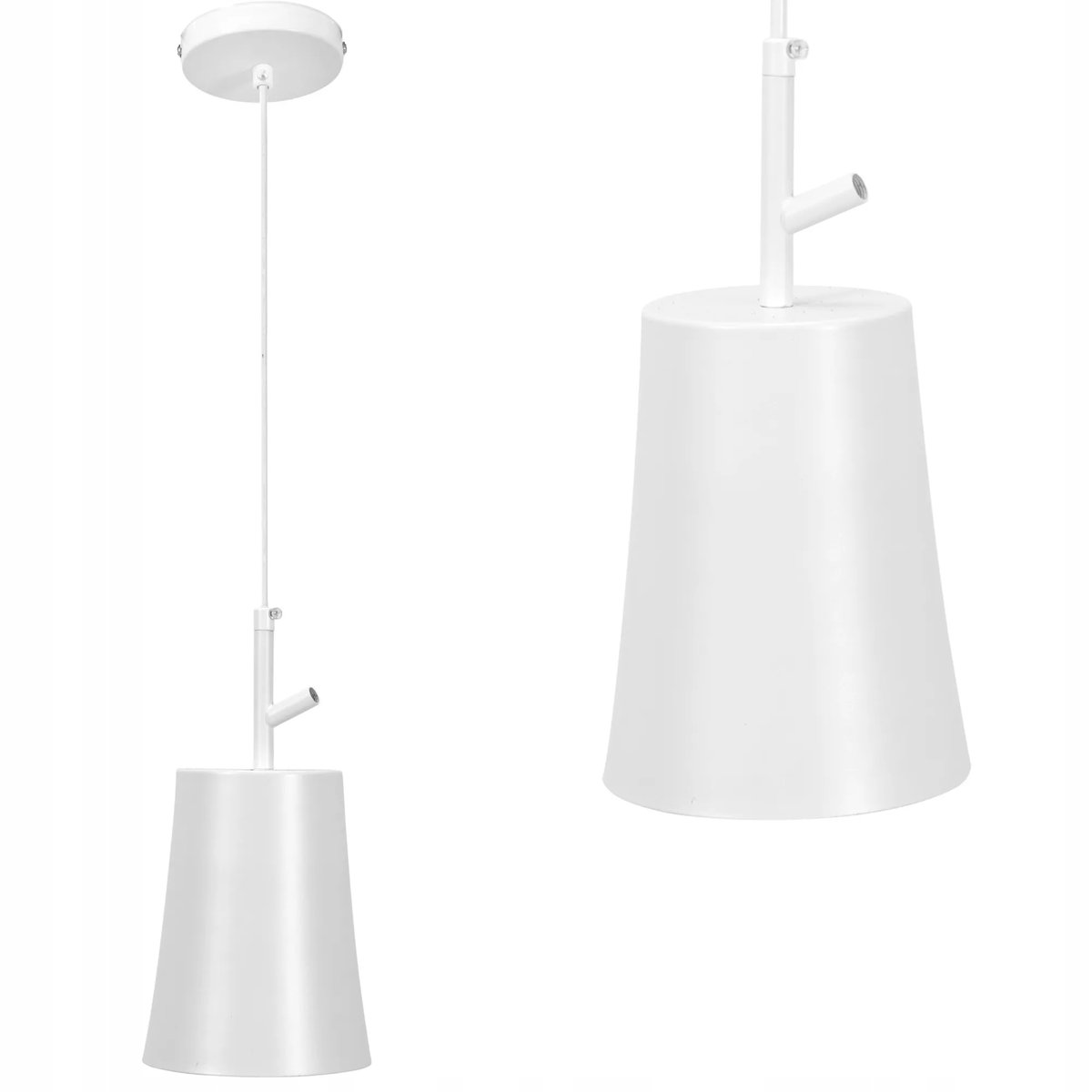 Zdjęcia - Żyrandol / lampa Modern Lampa Wisząca Biała Ozdobna  White E27 