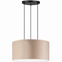 Lampa wisząca BLENDA DUŻY ABAŻUR XL 60cm WELUR beżowy