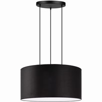 Lampa wisząca BLENDA DUŻY ABAŻUR XL 60cm WELUR czarny