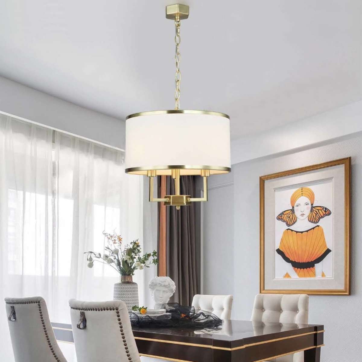 Фото - Люстра / світильник Casa LAMPA wisząca  Old Gold S Orlicki Design abażurowa OPRAWA klasyczna ok 