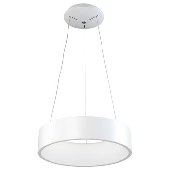 LAMPA wisząca CHIARA 3945-832RP-WH-3 Italux metalowa OPRAWA okrągła LED 32W 3000K zwis pierścień ring biały - ITALUX