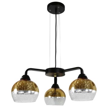 LAMPA wisząca CROMINA 33-57259 Candellux szklana OPRAWA kule czarne złote przezroczyste - Candellux