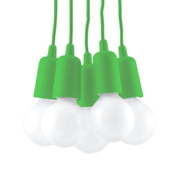 Lampa wisząca DIEGO 5 zielony nowoczesny niereguralny regulacja zawiesia SL.0583 Sollux Lighting - SOLLUX LIGHTING