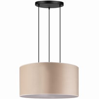 Lampa wisząca DUŻA ABAŻUR XL 60cm WELUR beżowy