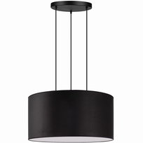 Lampa wisząca DUŻA ABAŻUR XL 60cm WELUR czarny
