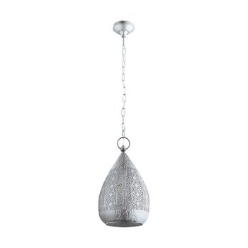 Lampa wisząca EGLO Melilla, 60 W, E27, srebrna, 110x25x25 cm - Eglo