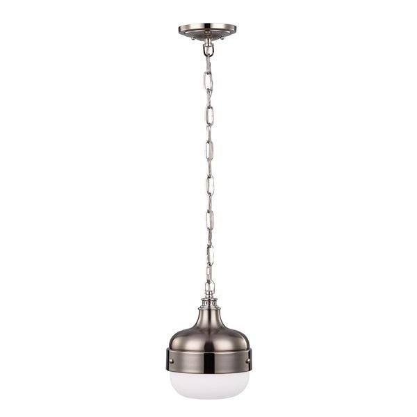 Zdjęcia - Żyrandol / lampa Feiss Lampa wisząca  Cadence, srebrna, 1x75W, 43x20 cm 