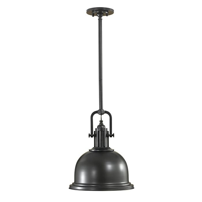 Фото - Люстра / світильник Feiss Lampa wisząca  Parker, czarna, 1x60W, 45x33 cm 