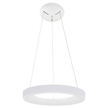 LAMPA wisząca GIULIA 5304-840RP-WH-3 Italux okrągła OPRAWA metalowy zwis LED 40W 3000K pierścień ring biały - ITALUX