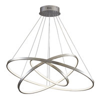 Lampa wisząca led lea 3 nikiel 60w 4000k 330048 nowoczesne oświetlenie sufitowe sanico goldlux
