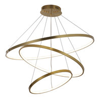 Lampa wisząca led lea 3 złota 60w 4000k 330031 nowoczesne oświetlenie sufitowe sanico goldlux