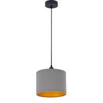 Lampa wisząca LOFT mini ABAŻUR szary złoty