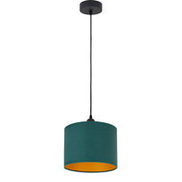 Lampa wisząca LOFT mini ABAŻUR zielony złoty