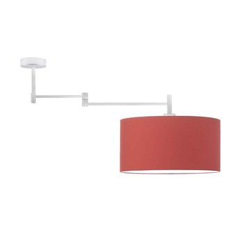 Lampa wisząca LYSNE Rangun, 60 W, E27, czerwona/stalowa, 37x90 cm - LYSNE