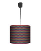 Lampa wisząca mała - Colorful zygzak (czarny)