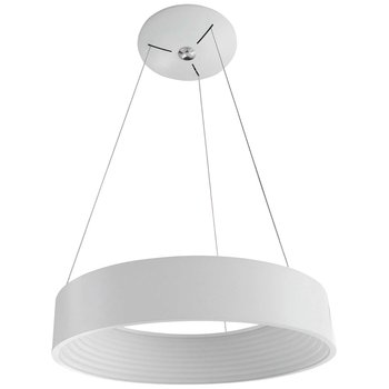 LAMPA wisząca MATTIA 3936-832RP-WH-3 Italux okrągła OPRAWA metalowy zwis LED 32W 3000K pierścień ring biały - ITALUX