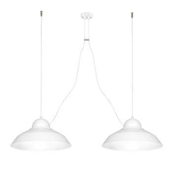 Lampa wisząca MILAGRO Gustav, biała, 60 W, 110x100 cm - Milagro
