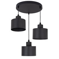 Lampa wisząca OKRĄGŁA WALEC PUSZKA LOFT czarna
