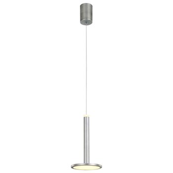 LAMPA wisząca OLIVIER MD17033012-1A S.NICK Italux spodek OPRAWA zwis LED 12W 3000K nikiel - ITALUX