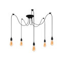 Lampa wisząca pająk ARANEA 5xE27 czarny EDO777188 EDO Solutions - Elhurt Plus