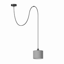 Lampa wisząca PAJĄK POJEDYNCZY LOFT mini ABAŻUR szary