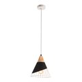 Lampa wisząca PLATINET Iris P150369 E27, czarno-brązowa, 25x25 cm - PLATINET