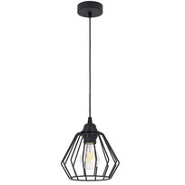 Lampa wisząca POJEDYNCZA DIAMENT BRYLANT LOFT czarna