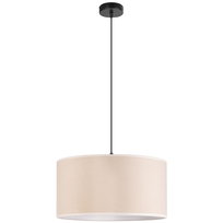 Lampa wisząca POJEDYNCZA LOFT maxi ABAŻUR WELUR beżowy