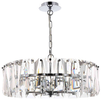 LAMPA wisząca PUNTES MOD043PL-06CH Maytoni glamour OPRAWA crystal zwis na łańcuchu chrom - Maytoni