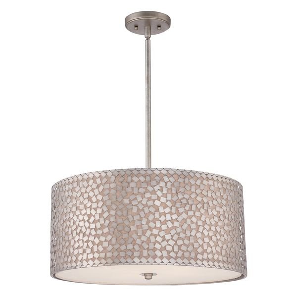Zdjęcia - Żyrandol / lampa Quoizel Lampa wisząca  Confetti, szara, 4x100W, 48x55 cm 