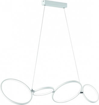 lampa wisząca Rondo110 cm stalowa/akrylowa 1 kg biała matowa - TWM