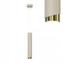 Lampa wisząca rura tuba GU10 sopel beż złoto Bevel regulowana