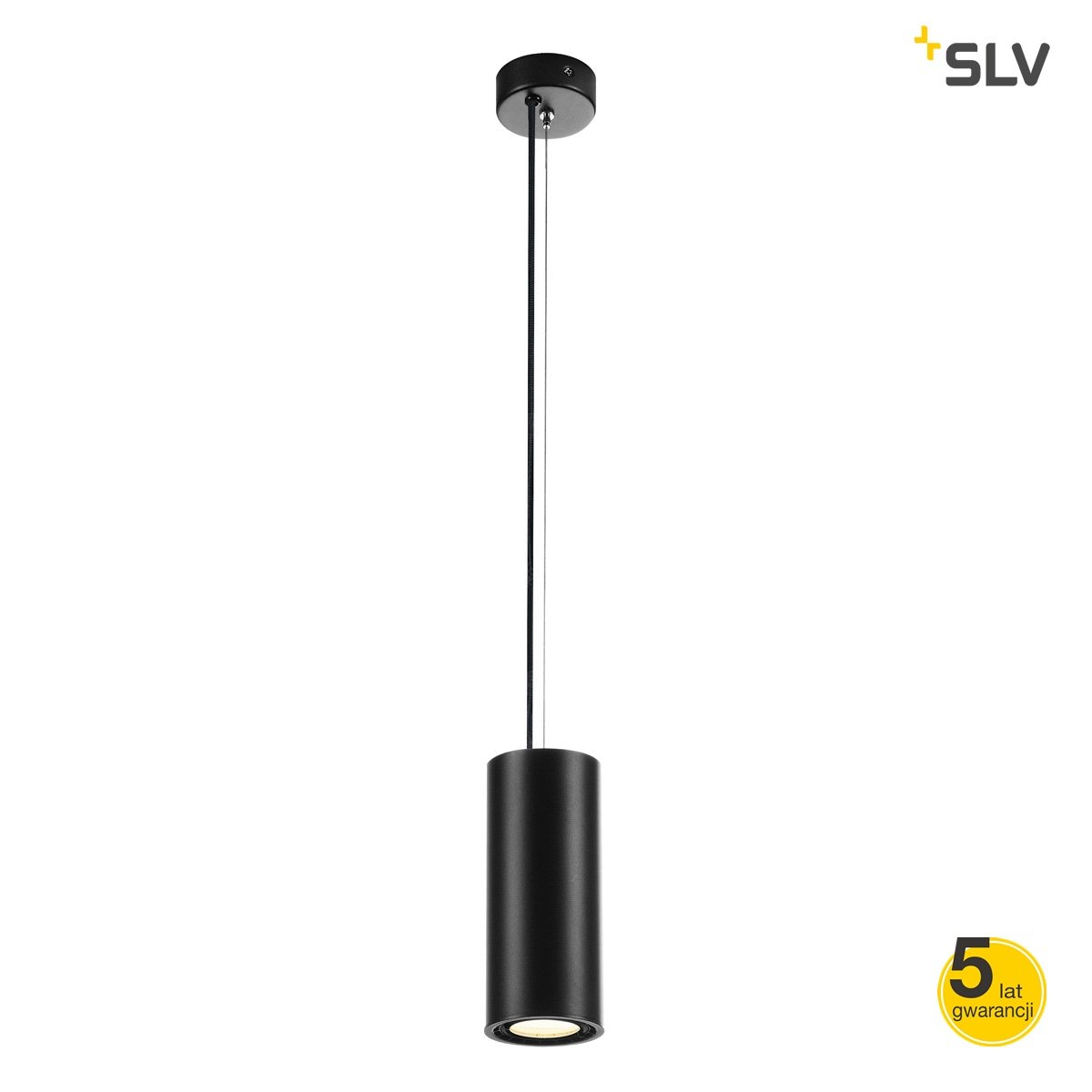 Zdjęcia - Żyrandol / lampa Barwa Lampa wisząca SPOTLINE Supros, 9 W, LED, czarna,  biała ciepła, 150x7 