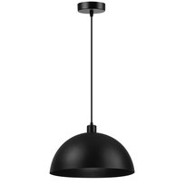 Lampa wisząca sufitowa MISA PÓŁKULA LOFT czarna