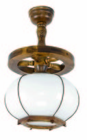 Lampa Wisząca Sufitowa Okrągła Żyrandol Retro Drewniany do Przepokoju 1xe27 Retro 2-025/5