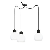 Lampa Wisząca Sufitowa Pająk Zwis Białe Kule do Przepokoju Loft Led 3xe27 Moka 14-122