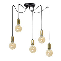 Lampa Wisząca Sufitowa Pająk Zwis Loft do Salonu Industrialna Led 5xe27 Spider 14-387