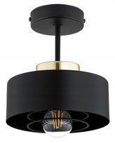 Lampa Wisząca Sufitowa Plafon Żyrandol Spring Czarna Loft Edison