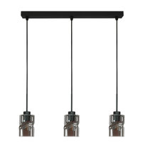 Lampa Wisząca Sufitowa Tuba Zwis Listwa Klosz Grafit Industrialna Led 3xe27 Greta 15-544