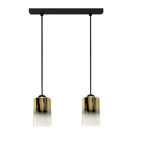 Lampa Wisząca Sufitowa Tuba Zwis Listwa Klosz Transparent Nowoczesna 2xe27 Fiord 15-538