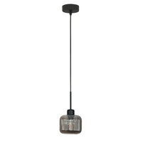 Lampa Wisząca Sufitowa Zwis Industrialna Grafit Klosz Nowoczesna 1xe27 Beka Grey 15-005