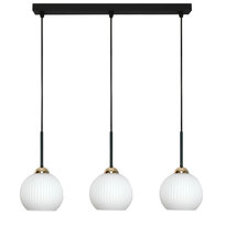 Lampa Wisząca Sufitowa Zwis Listwa Białe Kule Industrialna Loft Led 3xe27 Fiona 14-994