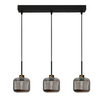 Lampa Wisząca Sufitowa Zwis Listwa Klosz Grafit Industrialna Loft Led 3xe27 Korn 14-974