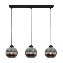 Lampa Wisząca Sufitowa Zwis Listwa Kule Grafit Industrialna Loft 3xe27 Sfera 15-054